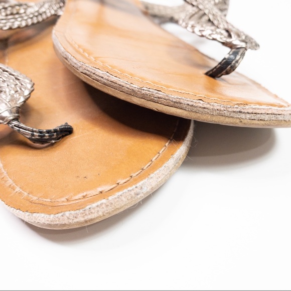 Merona Sandal Braided Straps Silver - Picture 3 of 4